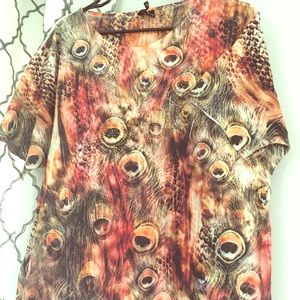 New Direction Autumn/Feather Top